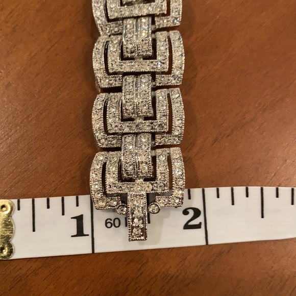Rare Art Deco rhinestone bracelet - Picture 7 of 8
